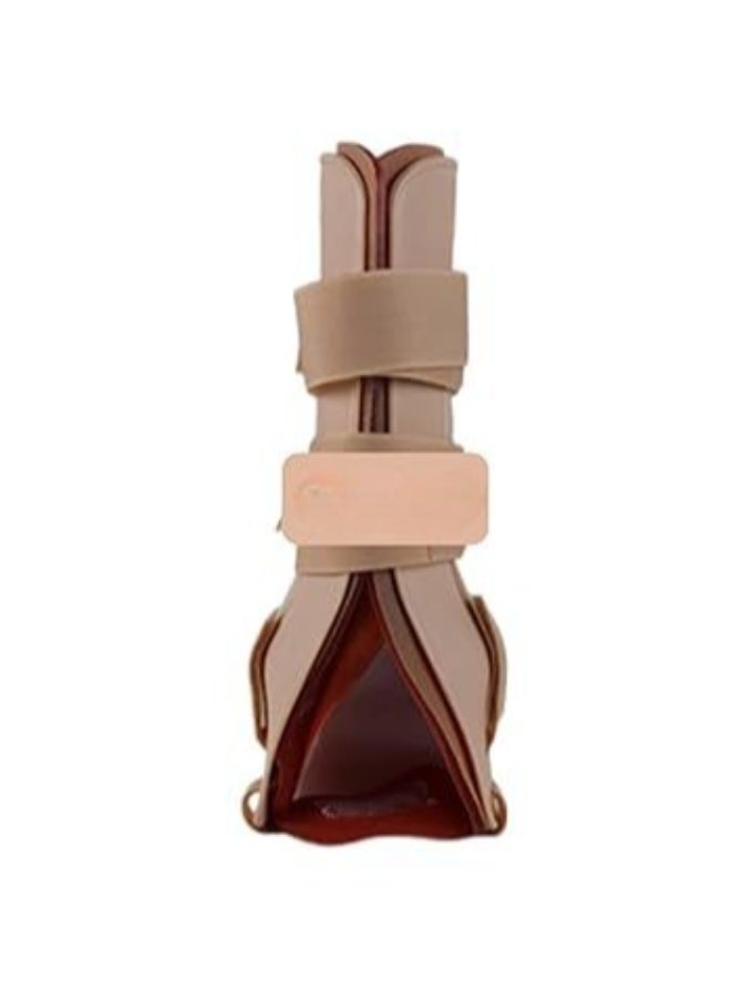 Professional Gel Stirrup Ankle Brace - Rigid Side Stabilizer with Cooling Gel Pads - Medical Support for Sprains & Ligament Recovery - Adjustable Universal One Size - Image 3