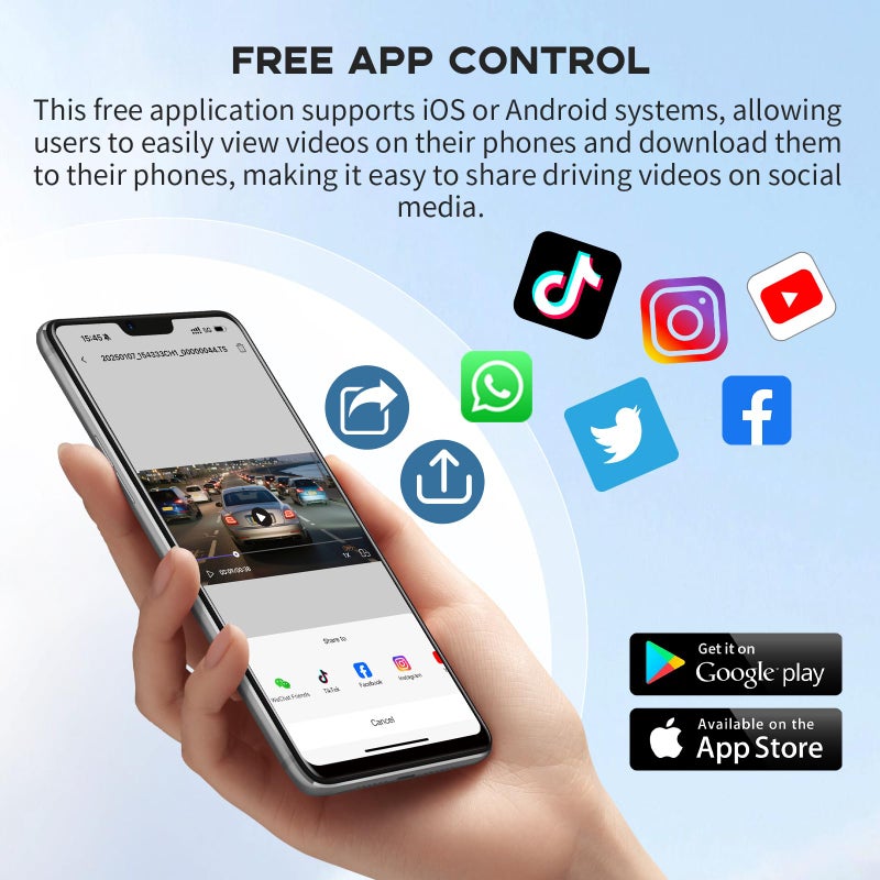 M CARKUMI Largest 11.5" Portable Carplay Screen for Car, 4K Wireless Car Play & Android Auto, Upgrade Touchscreen with Dash Cam, App Control/Loop Recording/Backup Camera/Mirror Link/GPS/FM for All Vehicles - Image 3