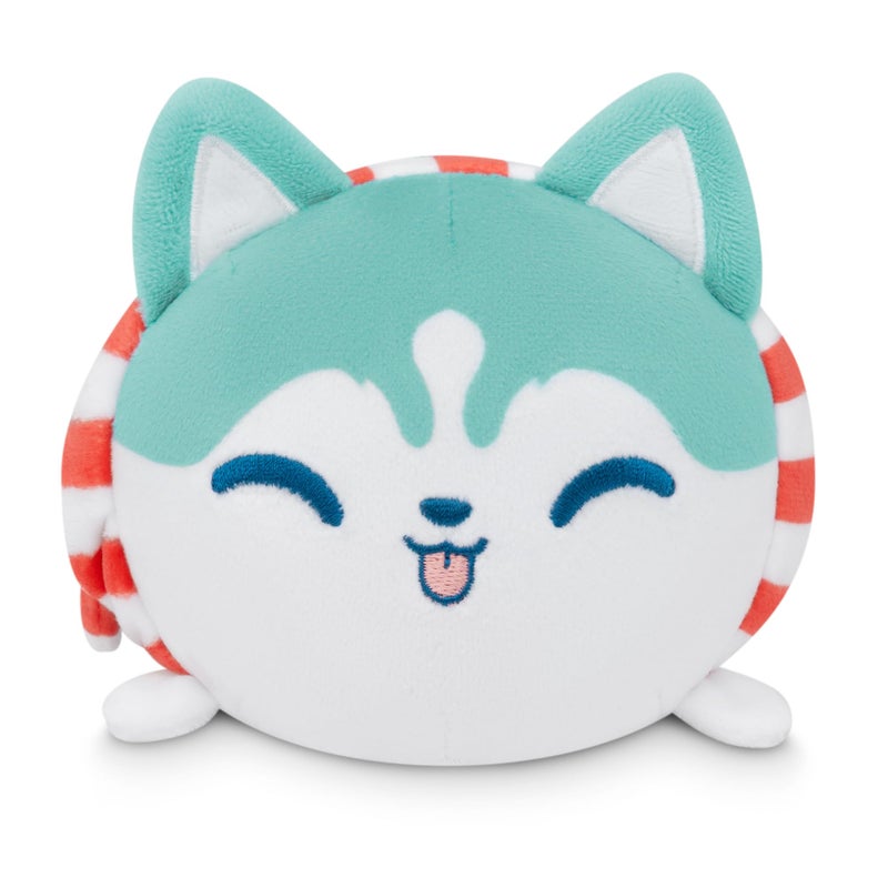 TeeTurtle TeeTurtle - Plushie Tote Bag - Festive Holiday Husky - From the creators of the Original Reversible Octopus Plushie - Take Your Plush Pal Wherever You Go!  - Image 3