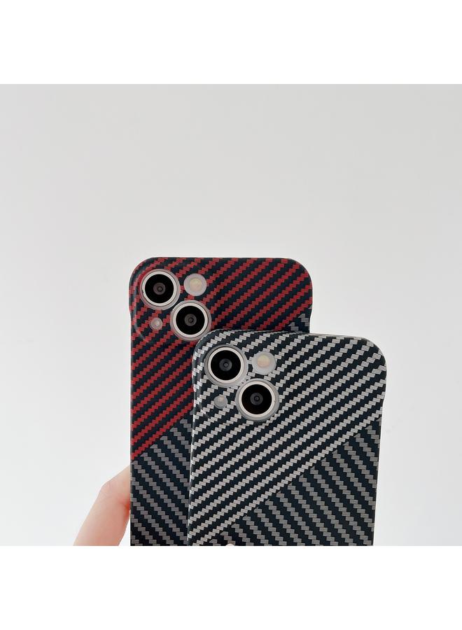 Zaboon Case For iPhone 13 Carbon Fiber Texture PC Phone Case - Image 3
