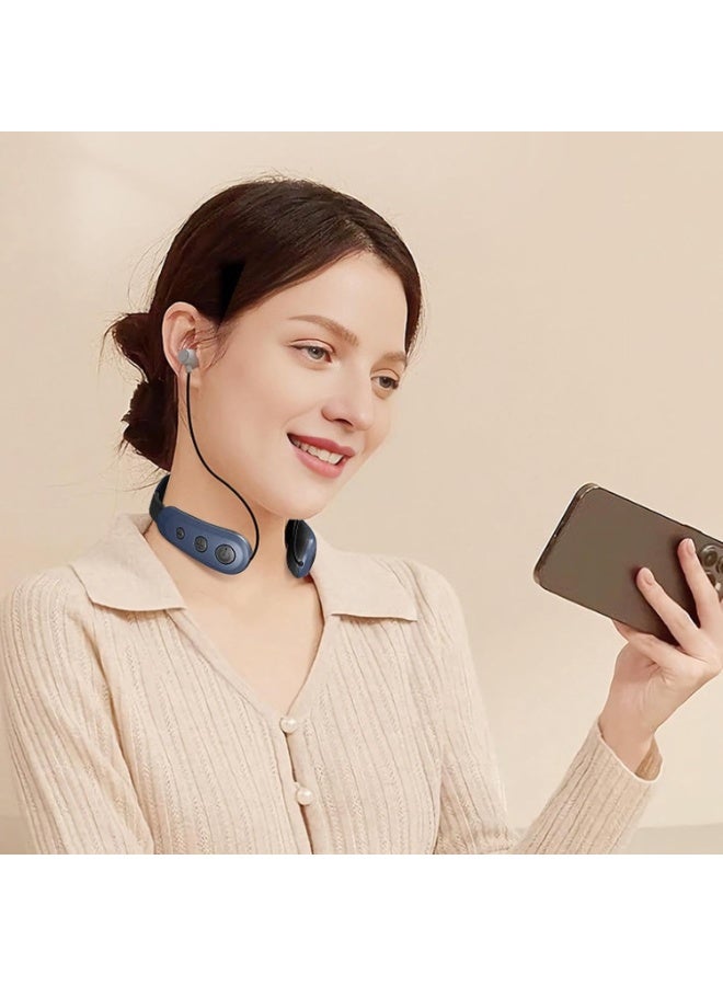 CMGTYYD Neck Massager Cordless | Neck Relax Massager with Headphones Neck Tension Reliever,Travel Massager Adjustable Wireless Neck Massager for Deep Tissue for Home and Outdoor Travel - Image 3