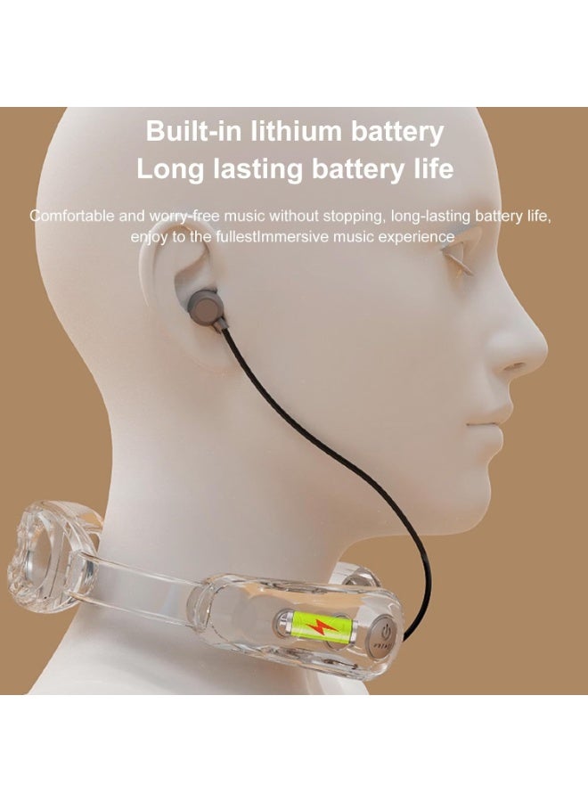 CMGTYYD Neck Massager Cordless | Neck Relax Massager with Headphones Neck Tension Reliever,Travel Massager Adjustable Wireless Neck Massager for Deep Tissue for Home and Outdoor Travel - Image 5