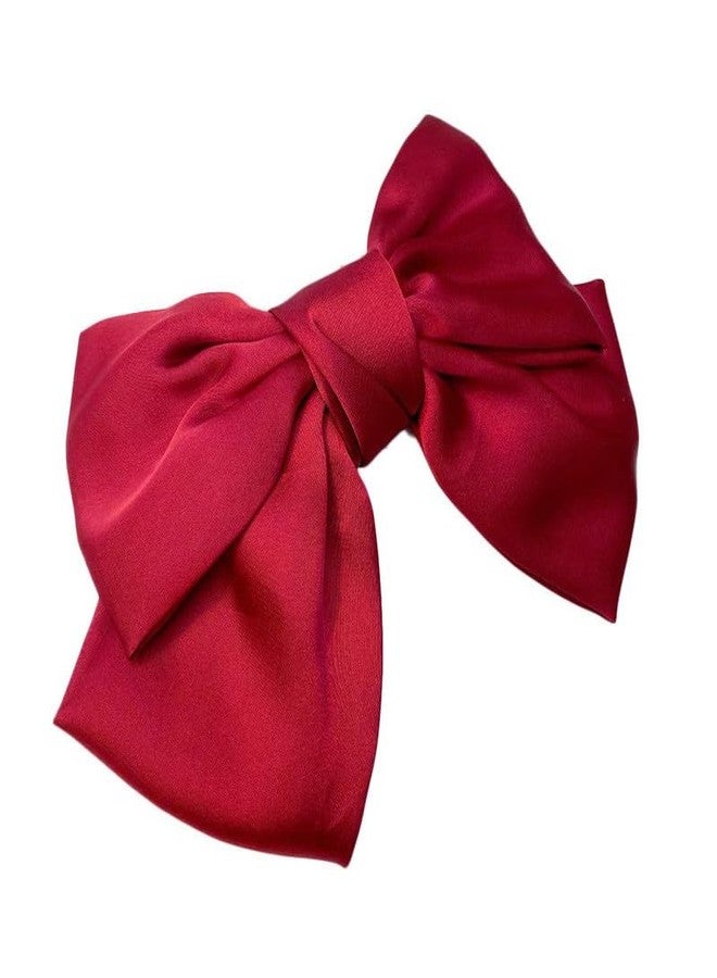 CHIROGRAPHY 1 Pcs Luxury Hair Clip, Large Red Bow Hair Bow for Women Girls, Hair Accessories Styling Tools, Party Gifts Decoration, 1 Count - Image 1