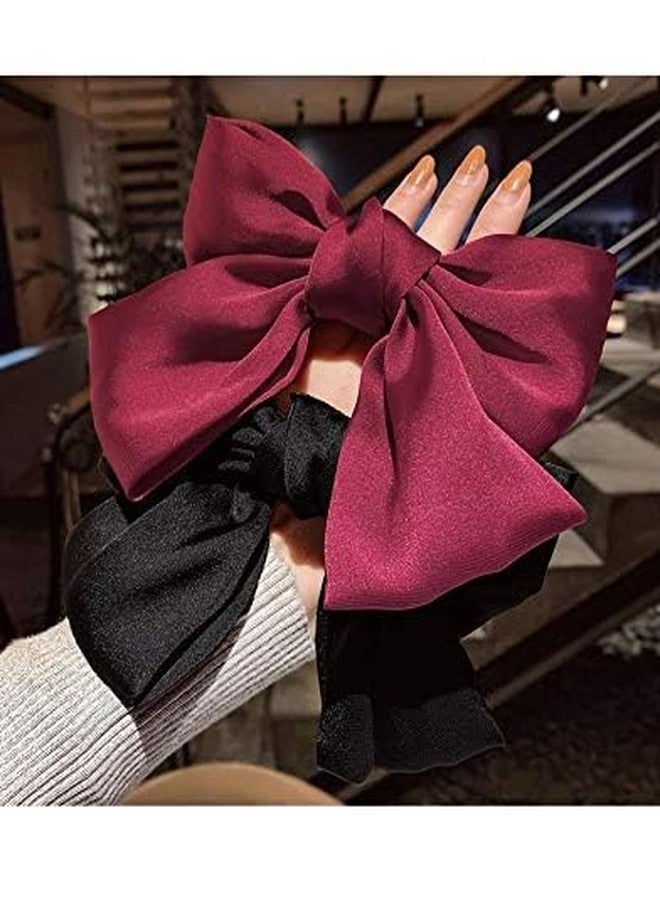 CHIROGRAPHY 1 Pcs Luxury Hair Clip, Large Red Bow Hair Bow for Women Girls, Hair Accessories Styling Tools, Party Gifts Decoration, 1 Count - Image 3