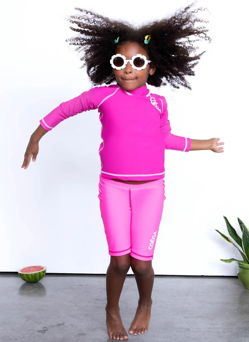 COEGA SUNWEAR COEGA Girls Kids Rashguard Long Sleeve - Pink