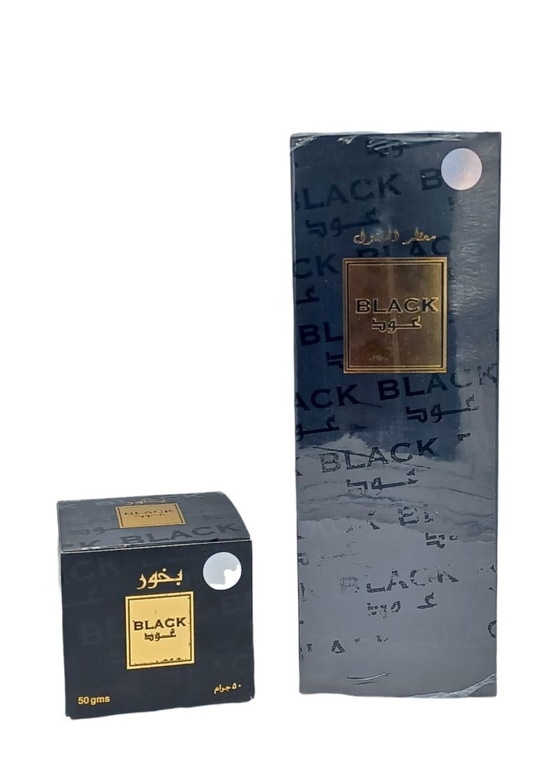 Banafa A pack of two pieces Matter and incense black oud - Image 1
