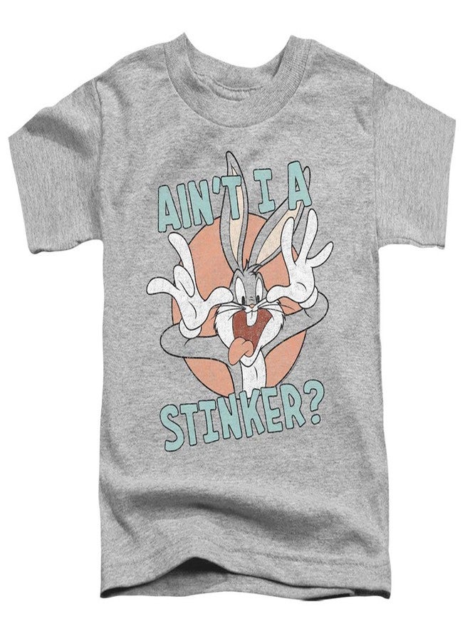 Trevco Looney Tunes Aint I A Stinker Unisex Toddler T Shirt for Boys and Girls, Medium (3T) Athletic Heather - Image 1
