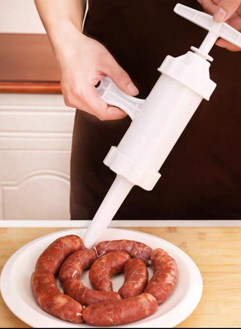 Manual Sausage Filling Machine Hand Operated With Two Hoppers For Home Sausage IR  - Image 1
