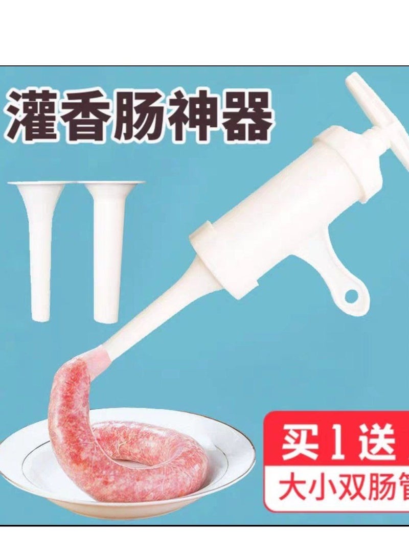 Manual Sausage Filling Machine Hand Operated With Two Hoppers For Home Sausage IR  - Image 5