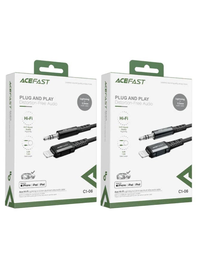 أسيفاست ACEFAST C1-06 كابل صوت من سبائك الألومنيوم مقاس 3.5 مم - Image 5