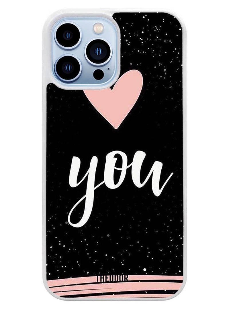 Theodor Protective Case Cover For APPLE IPHONE 14 Pro Max You (White Bumper) - Image 1