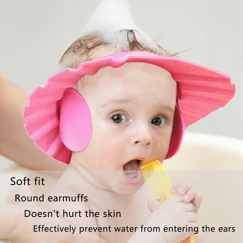 MASTANO Safe Shampoo Shower Bathing Protection Bath Cap Soft Adjustable Visor Hat for Toddler, Baby, Kids, Children - Image 4