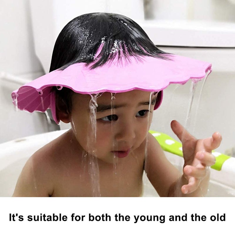 MASTANO Safe Shampoo Shower Bathing Protection Bath Cap Soft Adjustable Visor Hat for Toddler, Baby, Kids, Children - Image 3