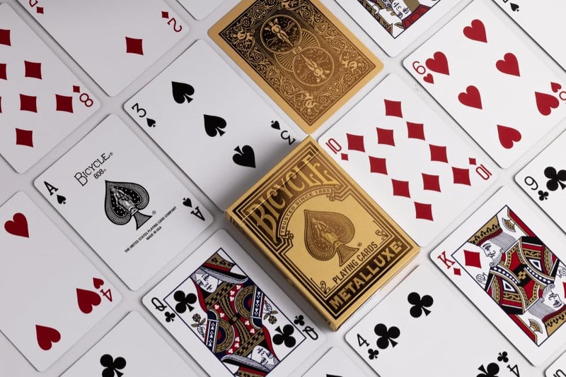Bicycle Metalluxe Gold Playing Cards - Premium Metal Foil Finish - Poker Size - Image 2