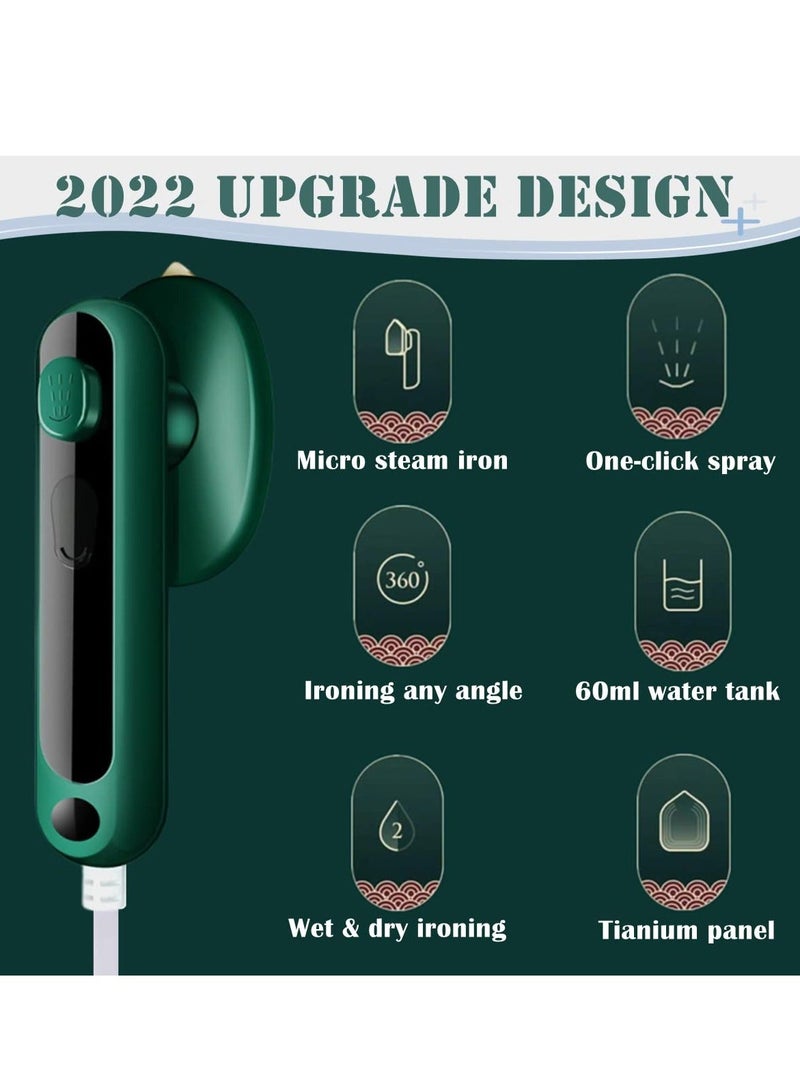 مكواة بخار محمولة للسفر، مكواة بخار صغيرة متعددة الوظائف تدعم الكي الجاف والرطب، مناسبة للمنزل والسفر والجامعة - Image 4