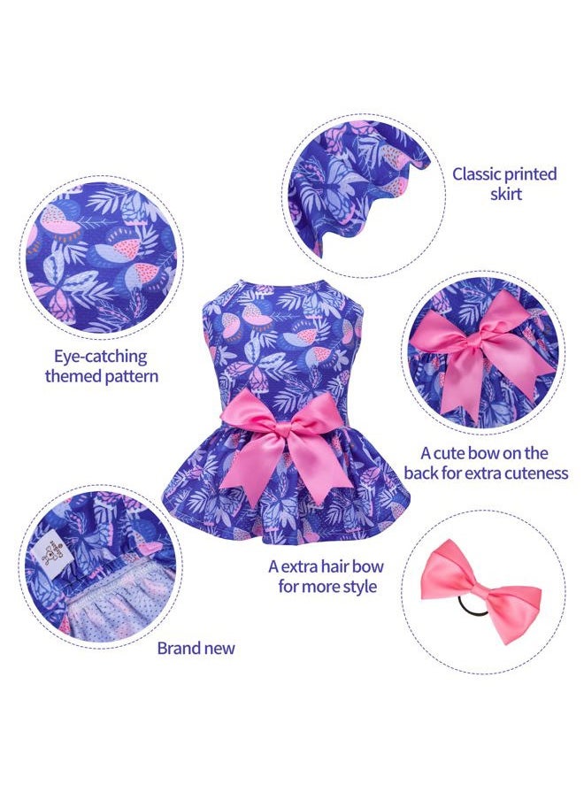 CuteBone - Dog Mesh Dress Puppy Sundress Pet Outfit Summer Fashion for Small Dogs Girl Cat Clothes BF25XXS - Image 1
