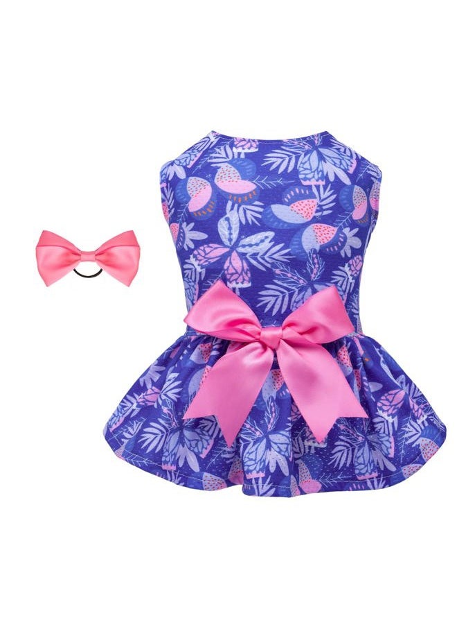 CuteBone - Dog Mesh Dress Puppy Sundress Pet Outfit Summer Fashion for Small Dogs Girl Cat Clothes BF25XXS - Image 1