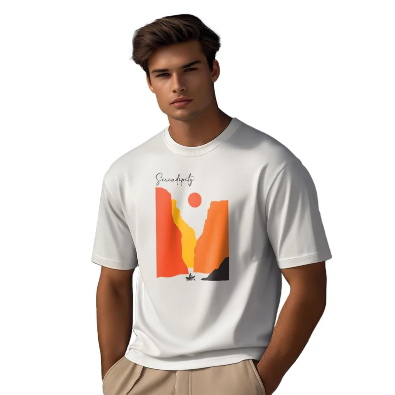 NOBERO Men's Cotton Graphic Print T-Shirt