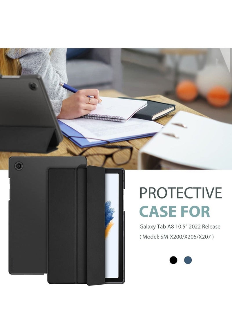 Generic - ProCase for Galaxy Tab A8 10.5 Case, Slim Stand Hard Back Shell Protective Smart Cover Case for Galaxy Tab A8 10.5 Inch 2022 SM-X200 X205 X207 -Black - Image 1