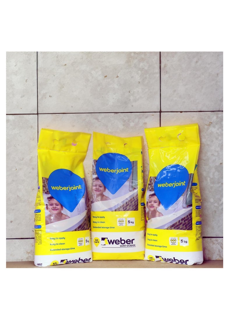 Weber Tile Grout Cement-Based Pre-Mixed Tile Joint Grout 5Kg(TERRACOTTA) - Image 2