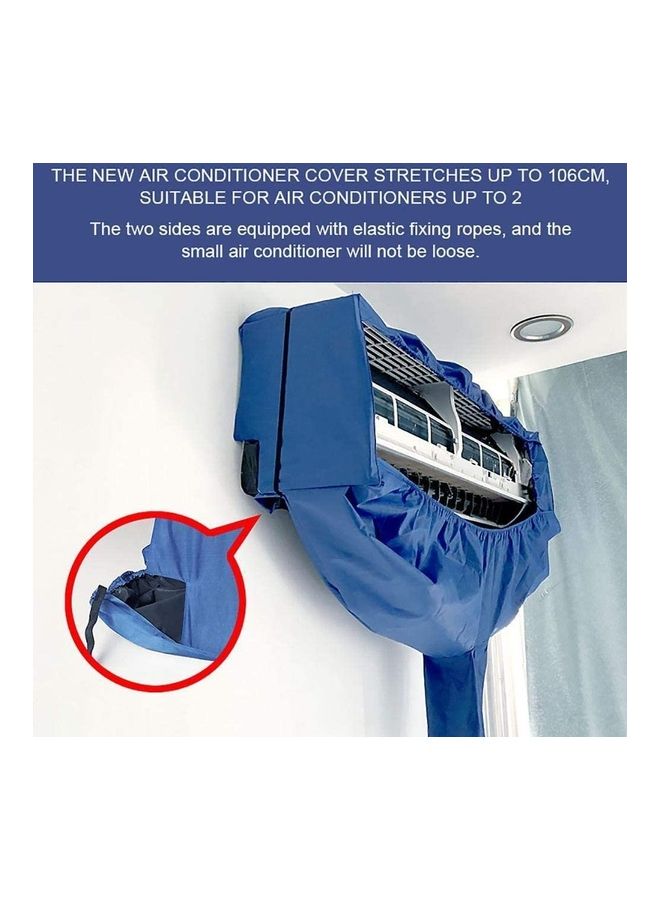 Waterproof Air Conditioner Cleaning Cover Blue - Image 4