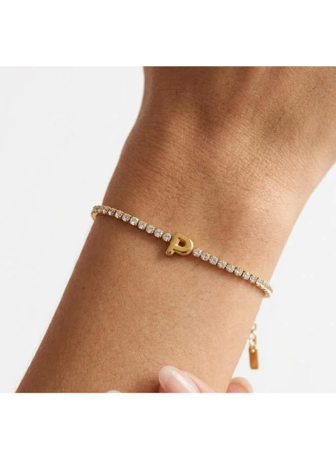 Rovaux  Letter P Initial Tennis Bracelet for Women | Best Price UAE
