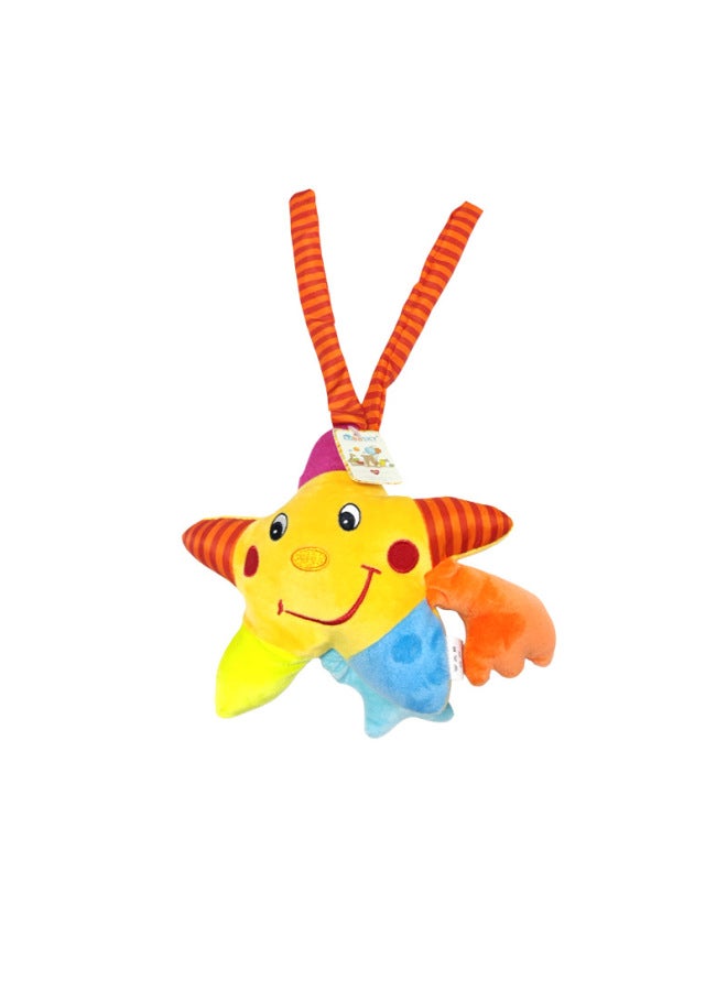 Newborn Good Night Music Bell Baby Moon Soothing Bed Hanging Baby Plush Car Hanging Bed Bell Toy-Color:B113B Sunflower Bell - Image 4