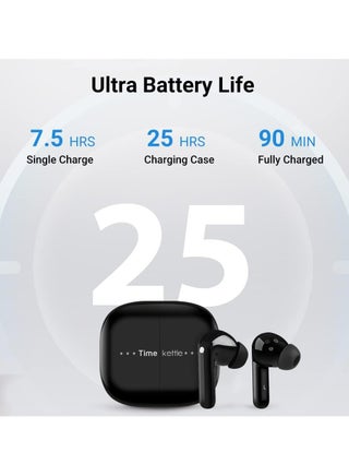 M3 - Two-Way Instant Translation, Language Translator Device with 40 Languages ​​and 93 Accents Online, Offline Translator Earbuds with App for iOS and Android (Black) - view 4