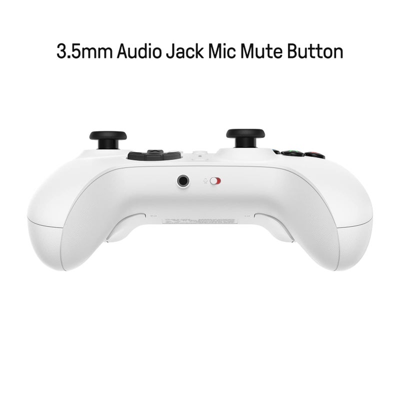 8Bitdo Ultimate Wired Controller for Xbox Series X|S, Xbox One and Windows, Hall Effect Joystick Update, PC Gaming Gamepad with Back Buttons, Trigger Vibration - Officially Licensed (White) - Image 2