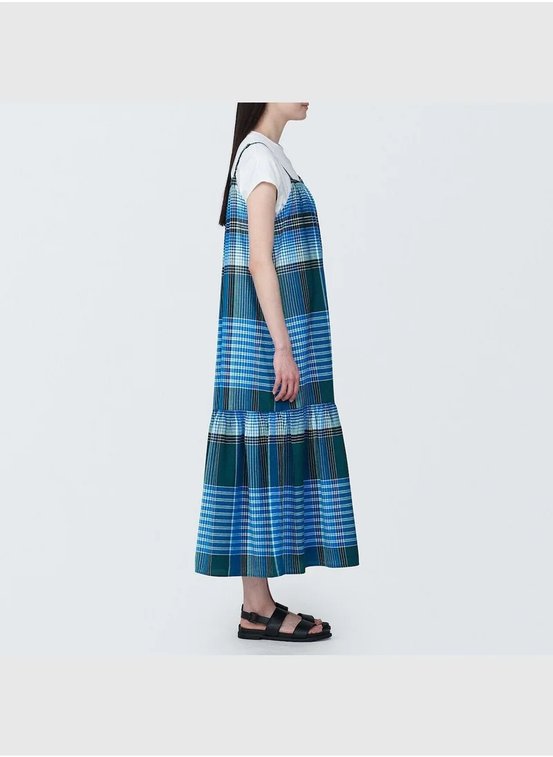MUJI Madras Check Camisole Dress