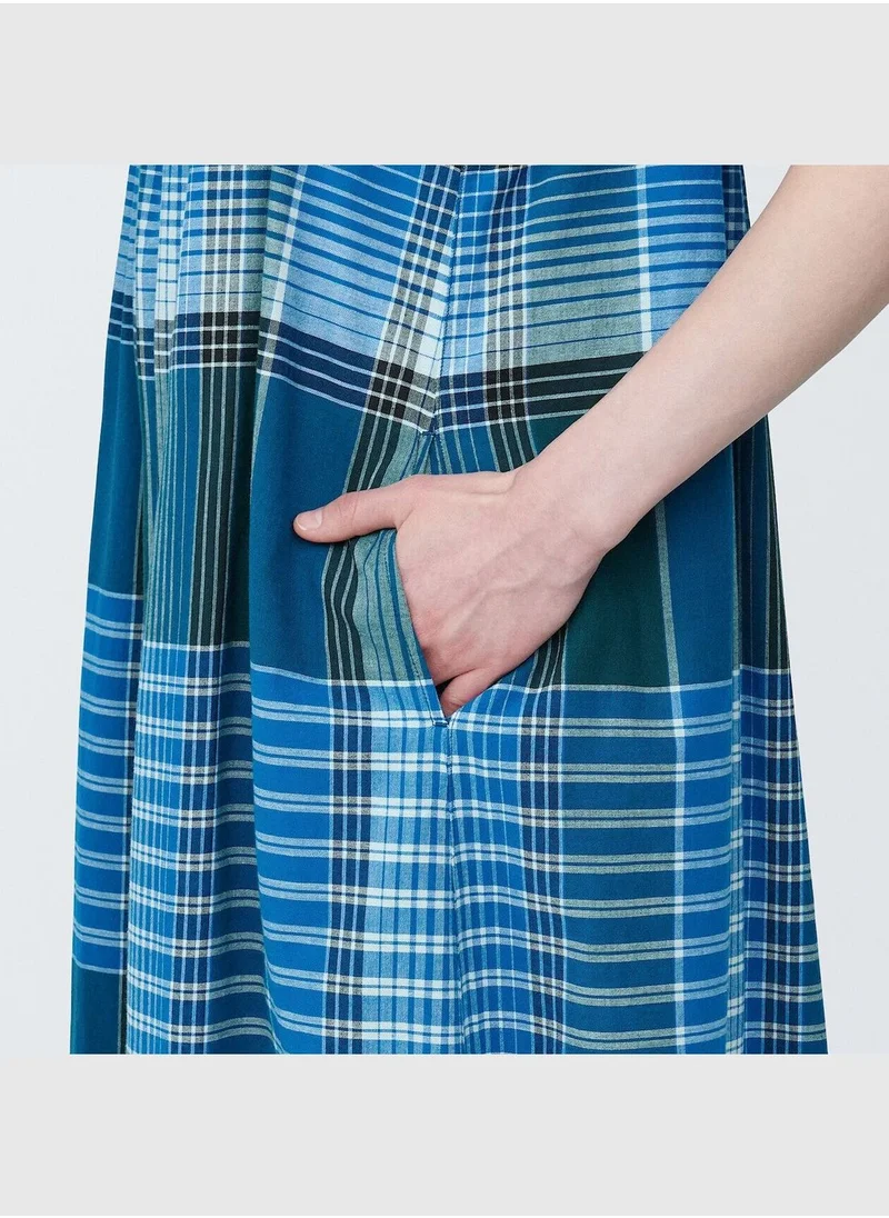 MUJI Madras Check Camisole Dress