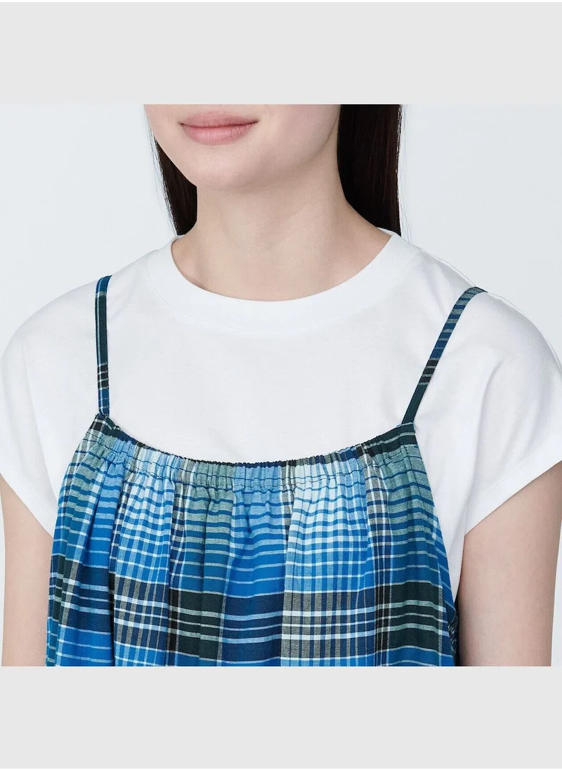 MUJI Madras Check Camisole Dress