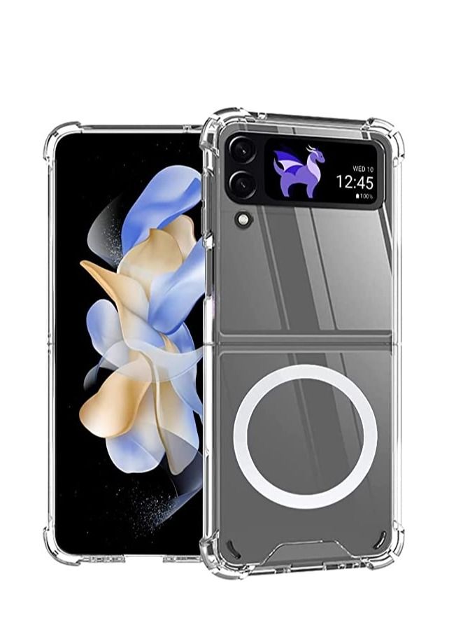 Clear Case Compatible for Samsung Galaxy Z Flip 4 5G with Mag-safe  Clear Case  - Image 1