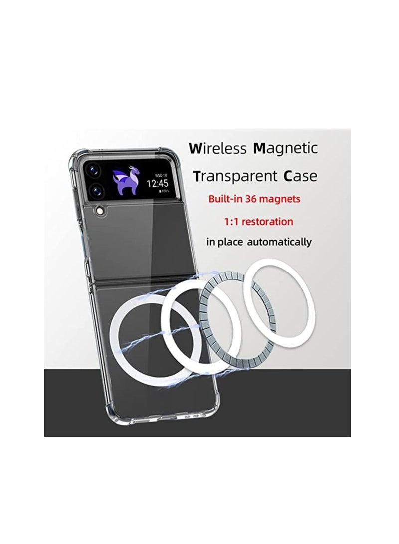 Clear Case Compatible for Samsung Galaxy Z Flip 4 5G with Mag-safe  Clear Case  - Image 3