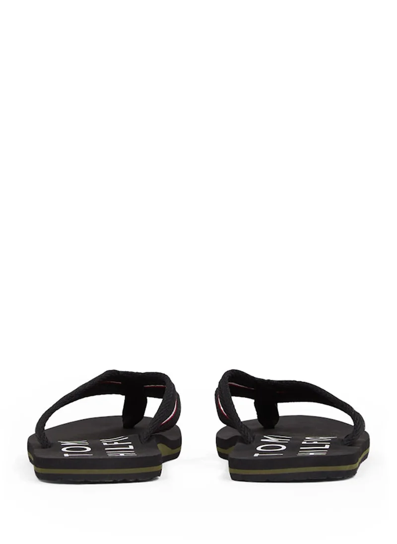 TOMMY HILFIGER Monogram Detail Beach Flip Flops