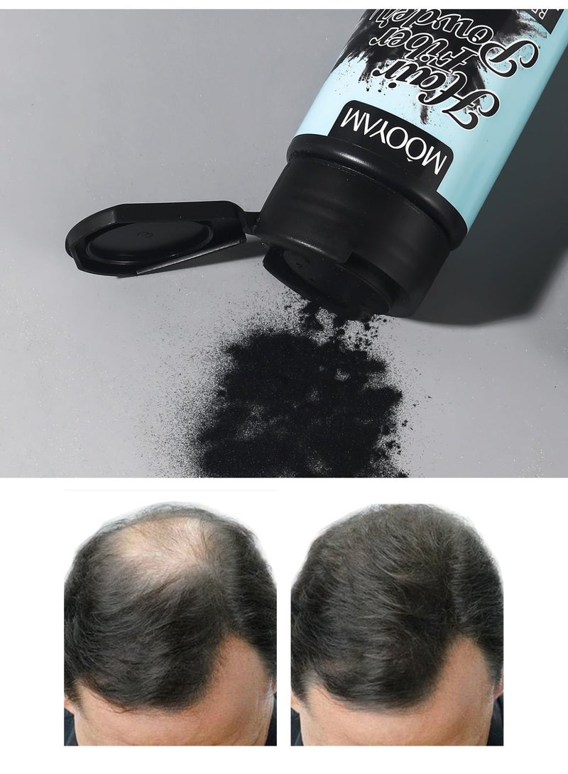 MOOYAM Hair Building Fibers Instantly Full Head of Hair for Thinning Hair Easy to Use No Side Effects Does Not Clog Pores Black - Image 3