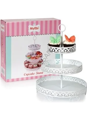 Alsepeteavm Metal Cupcake Stand 3 Tiers