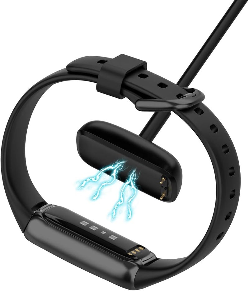كابل شحن بديل متوافق مع أجهزة Fitbit Charge 6/Charge 5/Luxe، منتج إضافي لسماعات اليد الذكية من Disscool (طول 1 متر/3.3 قدم) - Image 5