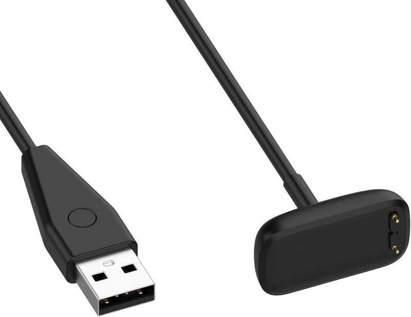كابل شحن بديل متوافق مع أجهزة Fitbit Charge 6/Charge 5/Luxe، منتج إضافي لسماعات اليد الذكية من Disscool (طول 1 متر/3.3 قدم) - Image 1