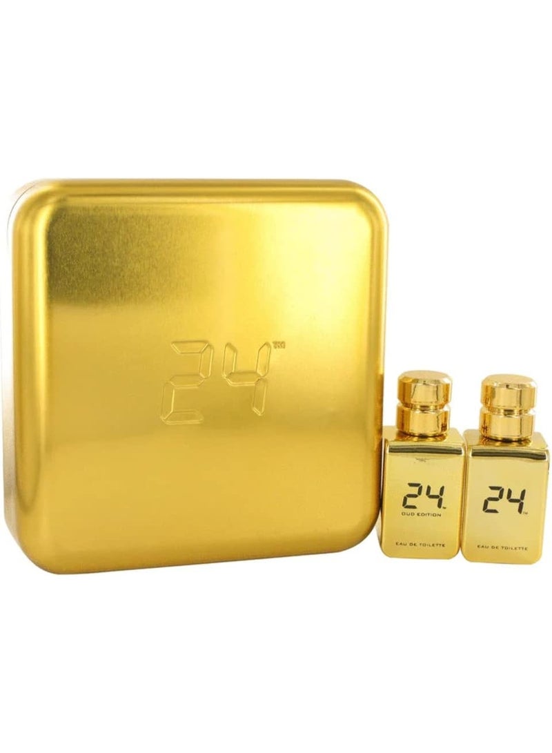 24 ذا فراجرانس عطر جولد عود ايديشن 50 مل + عطر جولد ايديشن 50 مل - Image 1