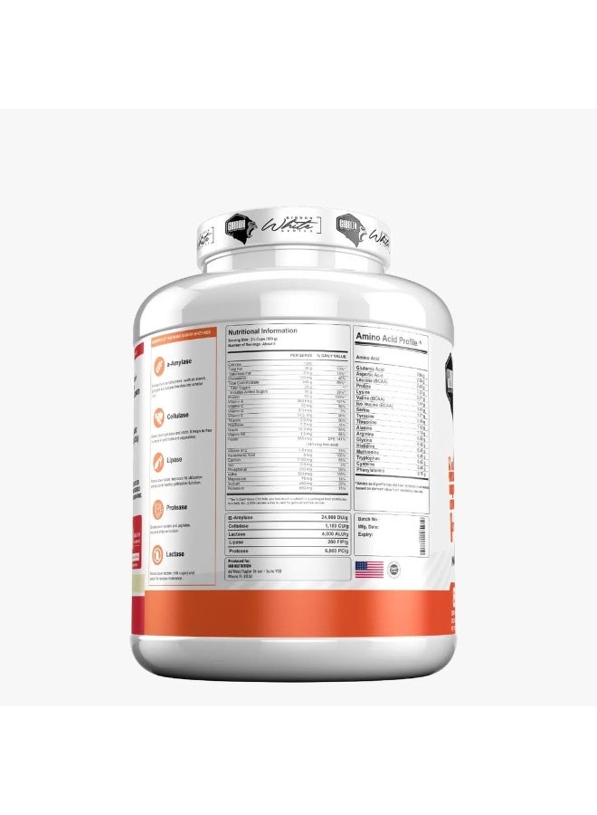 جيبون مكمل جيبون لزيادة الكتلة العضلية، بنكهة الفانيليا، 2.7 كجم - Image 2