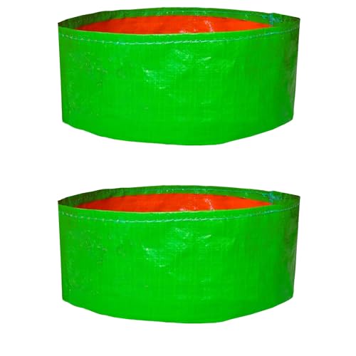 GroWonder Plant Grow Bags 18X9 inches, Terrace Gardening Vegetable Planting Pots, Woven Fabric Leafy Fruits Growing Containers-Pack of 2 - Image 3