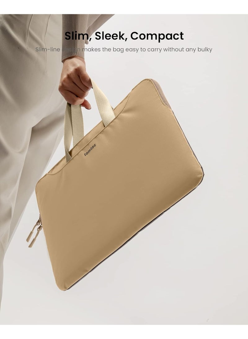 Tomtoc TheHer-A21 Slim Laptop Sleeve Bag with Dual-Tone Reversible Colors, Eco-Friendly Water-Resistant Carry Case for 14-inch MacBook Pro M4/M3/M2/M1 2024–2021 & 13.8" Surface Laptop - Image 3