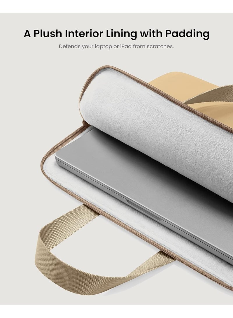 Tomtoc TheHer-A21 Slim Laptop Sleeve Bag with Dual-Tone Reversible Colors, Eco-Friendly Water-Resistant Carry Case for 14-inch MacBook Pro M4/M3/M2/M1 2024–2021 & 13.8" Surface Laptop - Image 5