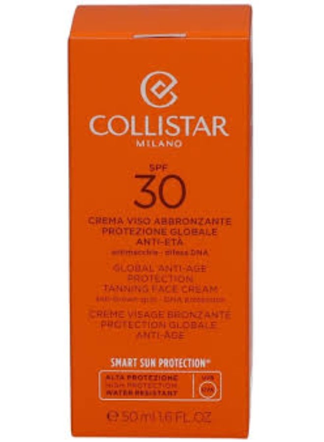 Collistar Global Anti-Aging Protection Tanning Face Cream SPF30 50ml - Image 2