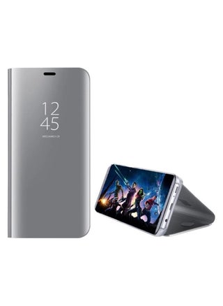 For Samsung Galaxy S21 FE (5G) Clear View Flip Case , Without Sensor , Stand Watching Position , Mirror Full Protection Cover Compatible With Samsung Galaxy S21FE (5G) (6.4’) (Silver) - pzsku/ZD20D398BCAC9F0CC588EZ/45/1746702347/e3a9e45d-d694-47ab-bdba-2b2f920ad00a