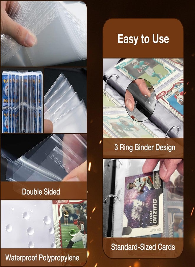 RONMONG Football Card Binder,2025-2026 Sports Trading Card with Sleeves Holder Album,990 Pockets Rugby Card Holder Sheets Display Storage Protectors for Collectors Boys and Girls Gift - Image 4