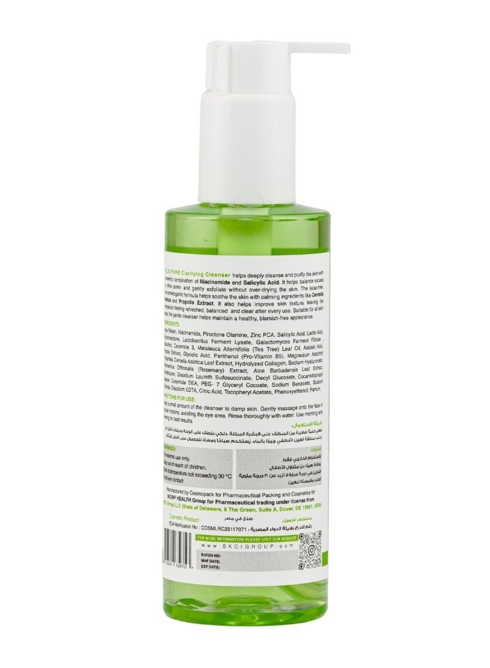Celixi® PURE USA – Facial Cleanser with Niacinamide & Salicylic Acid – Deep Cleansing & Pore Refining – Oil Control, Acne & Blackhead Care – Brightening & Even Skin Tone – For Oily & Acne-Prone Skin – 200 ml - Image 4