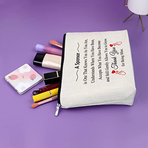 Sazuwu Sobriety Makeup Bag - Addiction Recovery Gift for Women - Sponsor Appreciation Cosmetic Bag - AA Thank You Travel Pouch for Birthday Christmas - Image 5