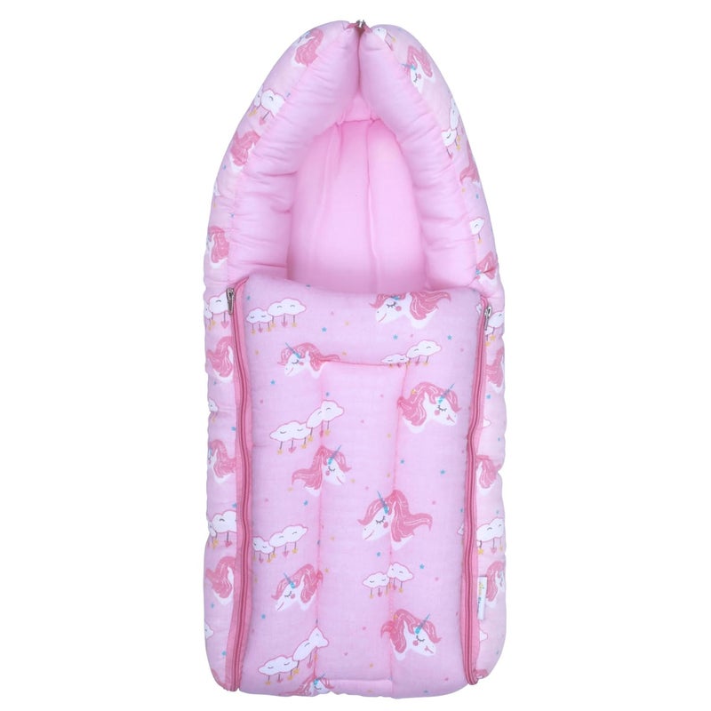 1st Step سرير الأطفال من القطن الموسلين 3 في 1، كيس نوم وعش محمول، فراش أطفال من القطن للمواليد والرضع، سرير محمول، لحمل الأطفال والنوم، سرير نوم للأطفال (PK) - Image 1